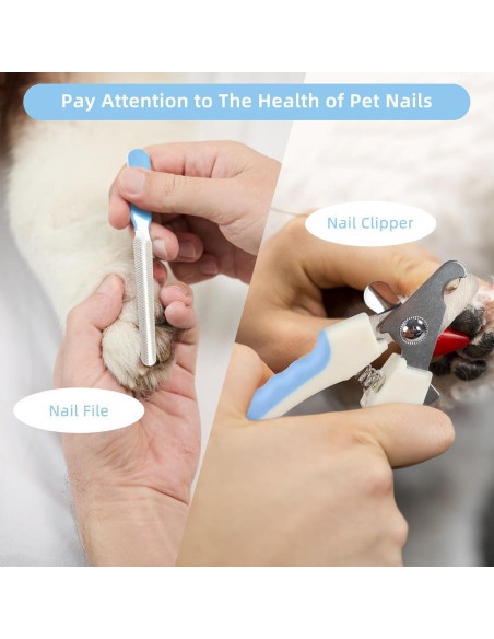 Kit de Aseo para Mascotas Wisedog - 7 Piezas, Azul Mejorado