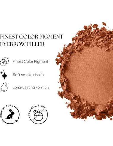 Polvo para Cejas SORMÉ Marrón Oscuro - Kit con Brocha y Plantillas