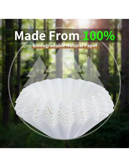 Filtros de papel desechables Brikinte para café Ninja 100 piezas