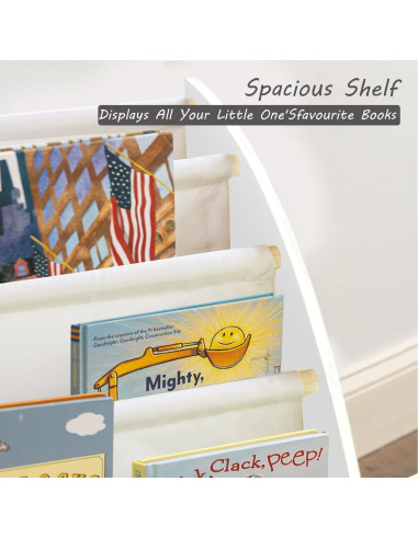 Estante de Libros Montessori BIBELUN 73 cm Blanco para Niños