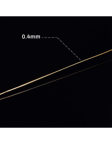 Alambre de Cobre Dorado 26 Gauge 60m BENECREAT para Joyería