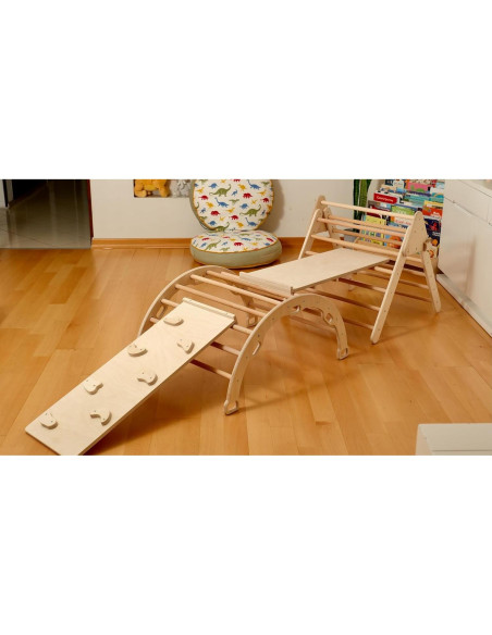 Juego de Escalada Montessori Kidodido con Triángulo y Rampas