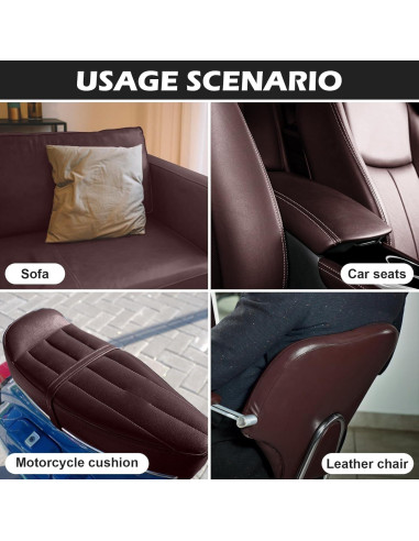 Kit de Reparación de Cuero Zinkooat 9.9x200.7 cm Marrón Oscuro