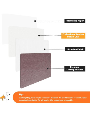 Kit de Reparación de Cuero Zinkooat 9.9x200.7 cm Marrón Oscuro