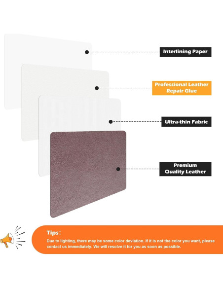 Kit de Reparación de Cuero Zinkooat 9.9x200.7 cm Marrón Oscuro