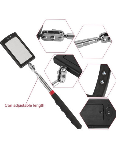 Espejo de Inspección Telescópico LED Betterstar 86 cm