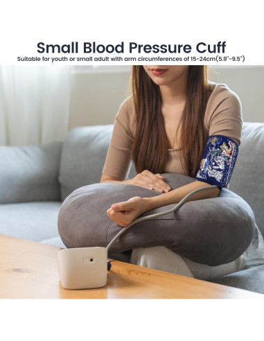 Manguito de Presión Arterial Pediátrico KIKEANG 15-24cm Azul