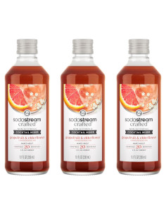 Mezclas de Cócteles No Alcohólicas SodaStream Pomelo y Flor de Saco 3 Pack