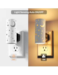 Luces Nocturnas LED DALUXshop 3000K Regulables 2 Piezas 2