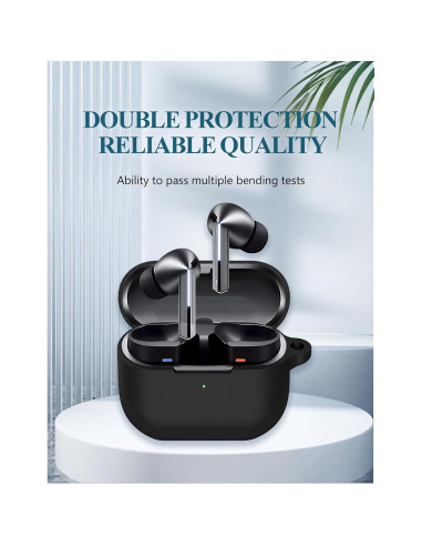 Funda de Silicona para Samsung Galaxy Buds 3/3 Pro - Negro