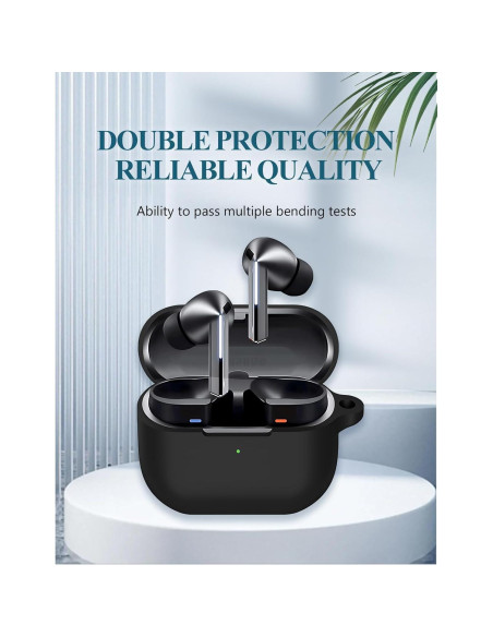 Funda de Silicona para Samsung Galaxy Buds 3/3 Pro - Negro