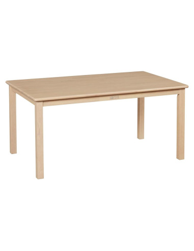 Mesa Rectangular de Madera Dura ECR4Kids 76x122cm Blanco Antiguo