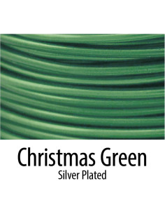 Alambre Artístico Beadalon 26 Calibre Plateado 13.72 m Verde Navidad 2