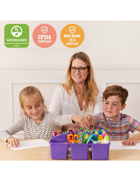 Mesa Rectangular de Madera Dura ECR4Kids 76x122cm Blanco Antiguo