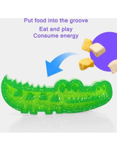 Juguete para Perros Cocodrilo YoPoll - Alimentación Lenta 12.7cm