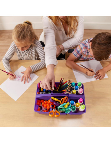 Mesa Rectangular de Madera Dura ECR4Kids 76x122cm Blanco Antiguo