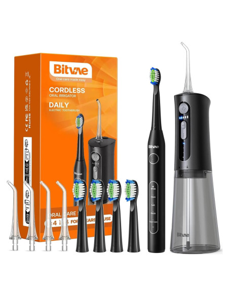 Combo Irrigador Bucal y Cepillo Eléctrico Bitvae C2