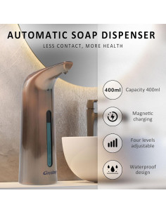 Dispensador Automático de Jabón Greatmay 400ml Infrarrojo 2