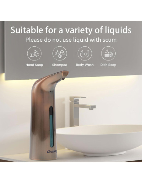 Dispensador Automático de Jabón Greatmay 400ml Infrarrojo