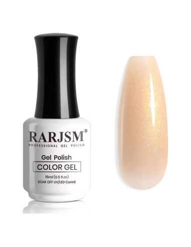 Esmalte en Gel Nude Brillante RARJSM 15ml Melocotón Dorado