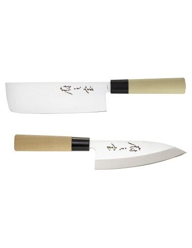 Set de cuchillos asiáticos Mercer Culinary 2 piezas acero inoxidable