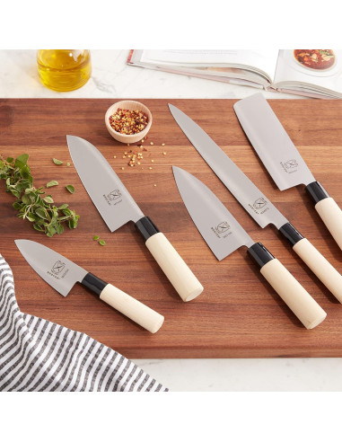 Set de cuchillos asiáticos Mercer Culinary 2 piezas acero inoxidable