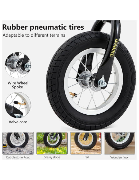 Bicicleta de Equilibrio Bobike NHY para Niños 18 Meses a 4 Años