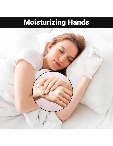 Guantes de Algodón Blancos 10 Pares con Muñeca Elástica