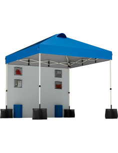 Carpa Plegable Onelike 10x10 con Pared Lateral Azul - Resistente al Agua 2