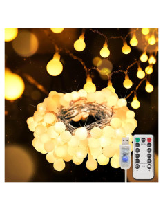 Luces de Cuerda Suddus 50 LED USB Blanco Cálido Decorativas