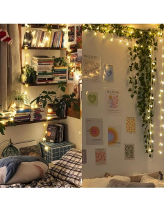 Luces de Cuerda Suddus 50 LED USB Blanco Cálido Decorativas 2