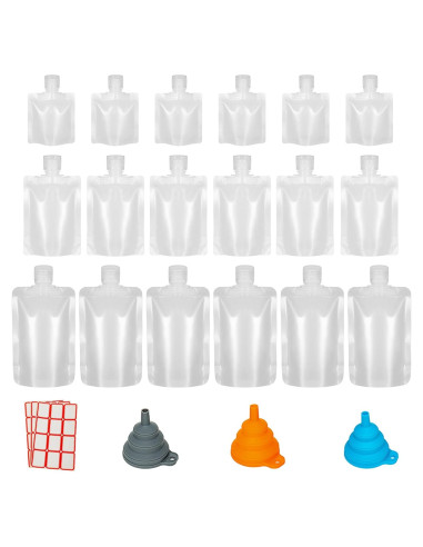18 Bolsas de Compresión Reutilizables HQLESHUI 30ml 50ml 100ml