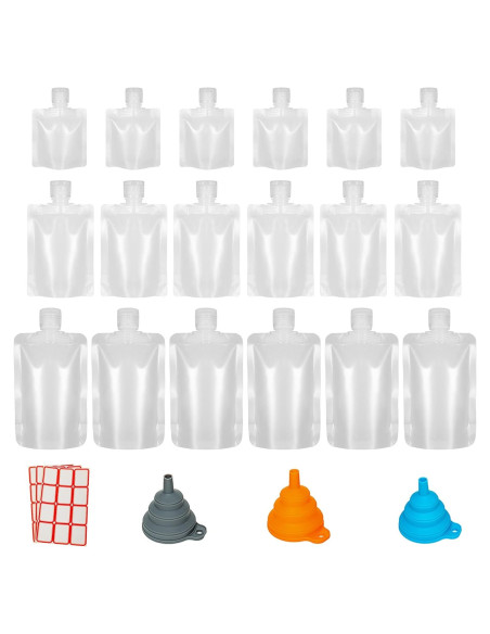 18 Bolsas de Compresión Reutilizables HQLESHUI 30ml 50ml 100ml