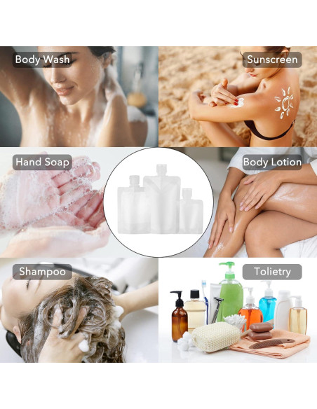 18 Bolsas de Compresión Reutilizables HQLESHUI 30ml 50ml 100ml