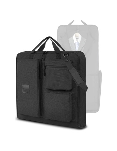 Bolsa de traje de viaje OPOALO 45" Negro para cabina