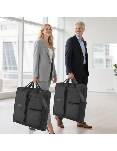 Bolsa de traje de viaje OPOALO 45" Negro para cabina