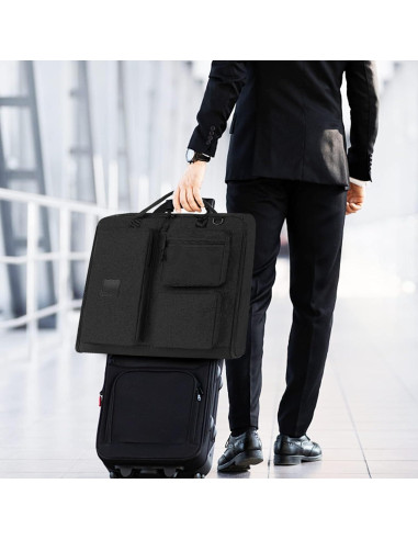 Bolsa de traje de viaje OPOALO 45" Negro para cabina