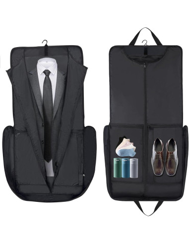 Bolsa de traje de viaje OPOALO 45" Negro para cabina