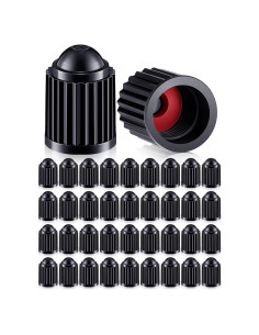 Tapa de Válvula Nuanchu 500 Piezas Neumático Plástico Negro