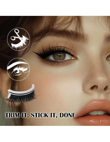 Pestañas Autoadhesivas JoMay Baile de Mariposa 3D 3 Pares