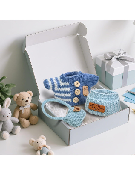 Conjunto de Ropa de Ganchillo para Muñecas 15/17cm - Azul