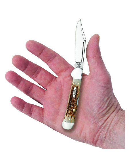 Cuchillo de bolsillo Case Mini Copperlock Hueso Ámbar 9.21 cm