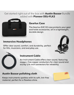 Controlador DJ Pioneer DDJ-FLX2 Compacto 2 Canales con Estuche 2