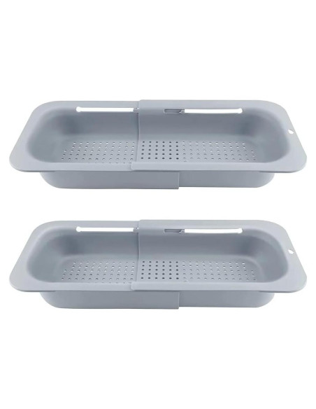 Colador extensible PUPZY para fregadero 49.5x20.3 cm Rosa