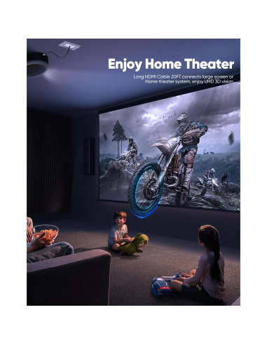 Cable HDMI 2.1 DoroJepi 6.1m 8K Alta Velocidad 48Gbps