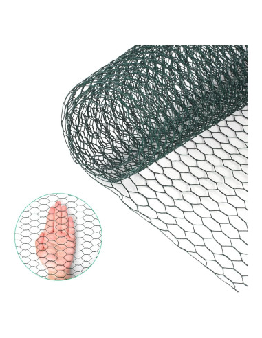 Malla de Gallinero HANWRAPS 39.9x229.9 cm Verde Galvanizada