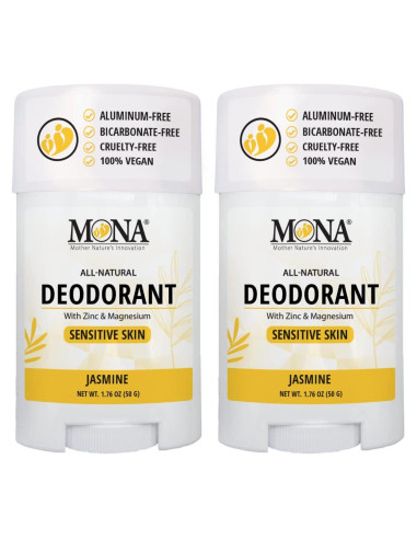Desodorante Natural MONA BRANDS para Piel Sensible - 2x49.87g