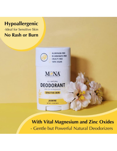 Desodorante Natural MONA BRANDS para Piel Sensible - 2x49.87g