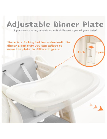 Escalera Plegable para Niños JooKiddie 4-en-1 Ajustable Gris