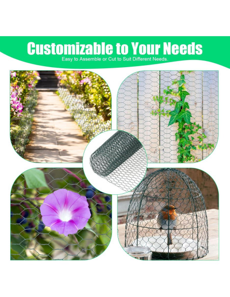 Malla de Gallinero HANWRAPS 39.9x229.9 cm Verde Galvanizada